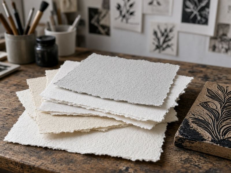 Paper stock at Bad Comes Studio